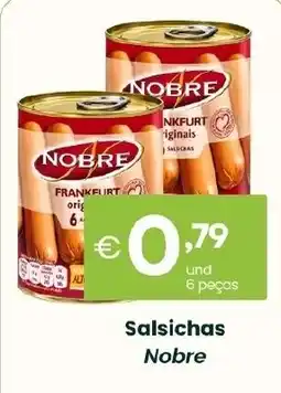 Roque Supermercados Salsichas Nobre promoção