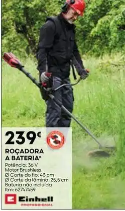 Bricomarché A+ - rocadora a bateria promoção