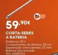 Bricomarché A+ - corta-sebes a bateria promoção