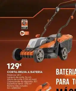 Bricomarché A+ - corta-relva a bateria promoção