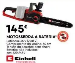 Bricomarché A+ - motosserra a bateria promoção