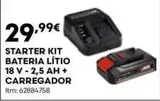 Bricomarché Starter kit bateria lítio 18 v-2,5 ah + promoção