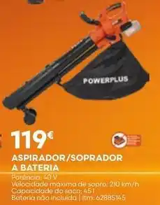 Bricomarché A+ - aspirador /soprador a bateria promoção