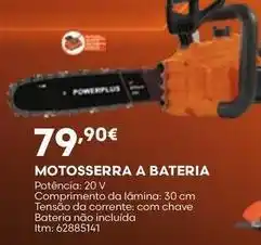 Bricomarché A+ - motosserra a bateria promoção