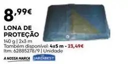 Bricomarché A+ - lona de proteção promoção