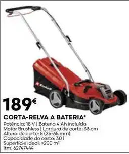 Bricomarché Corta-relva a bateria promoção