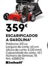 Bricomarché Einhell - escarificador a gasolina promoção