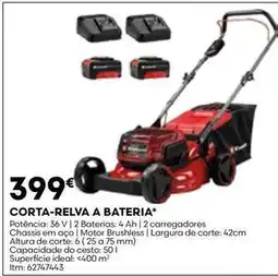 Bricomarché A+ - corta-relva a bateria promoção