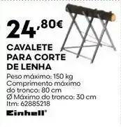 Bricomarché Cavalete para corte de lenha promoção