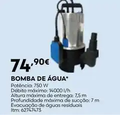 Bricomarché Bomba de água promoção