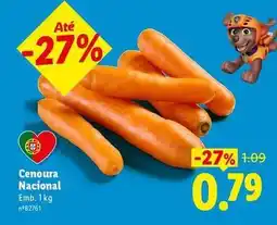 Lidl Nacional - cenoura promoção