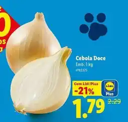 Lidl com - cebola doce promoção