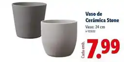 Lidl Vaso de ceramica stone promoção