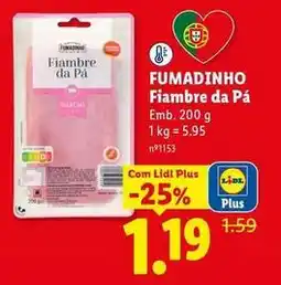 Lidl Fumadinho - fiambre da pa promoção