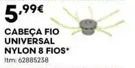 Bricomarché Cabeca fio universal nylon 8 fios promoção