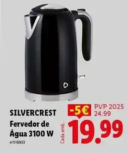 Lidl Silvercrest - fervedor de água 3100 w promoção