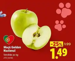 Lidl Nacional - maçã golden promoção