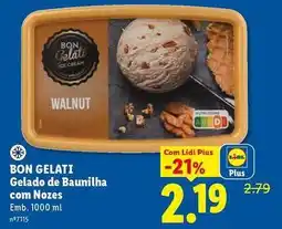 Lidl com - gelado de baunilha com nozes promoção