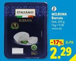 Lidl Italiamo - burrata promoção