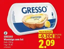 Lidl Gresso - manteiga com sal promoção