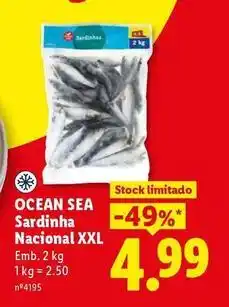 Lidl Ocean sea - sardinha nacional xxl promoção