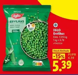 Lidl Iglo - ervilhas promoção