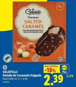 Lidl Gelatelli - gelado de caramelo salgado promoção