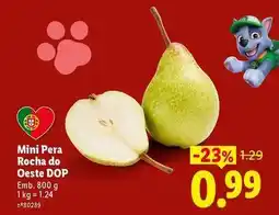 Lidl Mini - pera rocha do oeste dop promoção