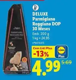 Lidl Deluxe - parmigiano reggiano dop 30 meses promoção