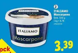 Lidl Italiamo - mascarpone promoção