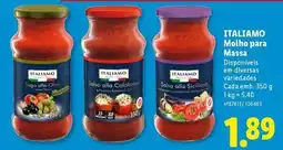 Lidl Italiamo - molho para massa promoção