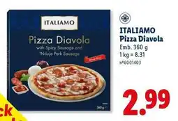 Lidl Italiamo - pizza diavola promoção