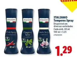 Lidl Italiamo - temperos spray promoção