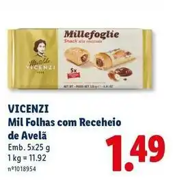 Lidl com - mil folhas com receheiro de avelã promoção