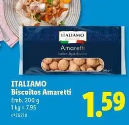Lidl Italiamo - biscoitos amaretti promoção