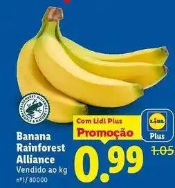 Lidl Lidl - banana rainforest alliance promoção
