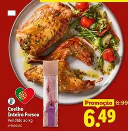 Lidl Coelho inteiro fresco promoção