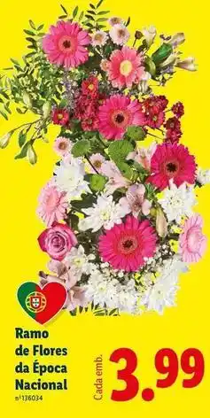 Lidl Nacional - ramo de flores da época promoção