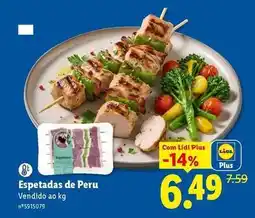 Lidl com - espetadas de peru promoção