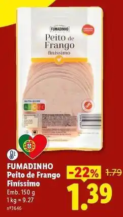 Lidl Fumadinho - peito de frango finissimo promoção