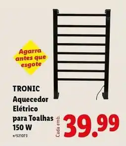 Lidl Aquecedor elétrico para toalhas promoção