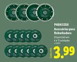 Lidl Parkside - parkside acessórios para rebarbadora promoção