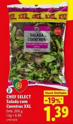 Lidl Chef select - salada com coentros xxl promoção
