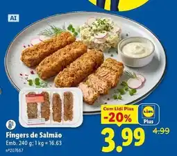 Lidl com - fingers de salmão promoção