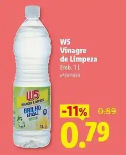 Lidl W5 - vinagre de limpeza promoção