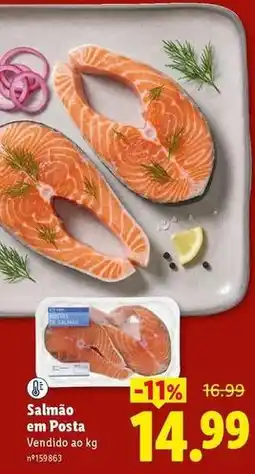 Lidl Salmão em posta promoção