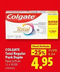 Lidl Colgate - total regular pack duplo promoção