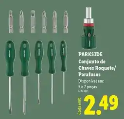 Lidl Parkside - conjunto de chaves roquete/ parafusos promoção
