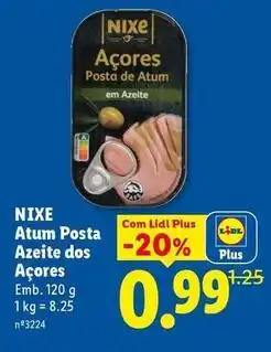 Lidl com - atum posta azeite dos acores promoção