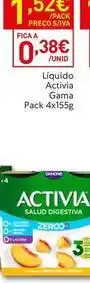 Recheio Danone - liquido activia gama promoção